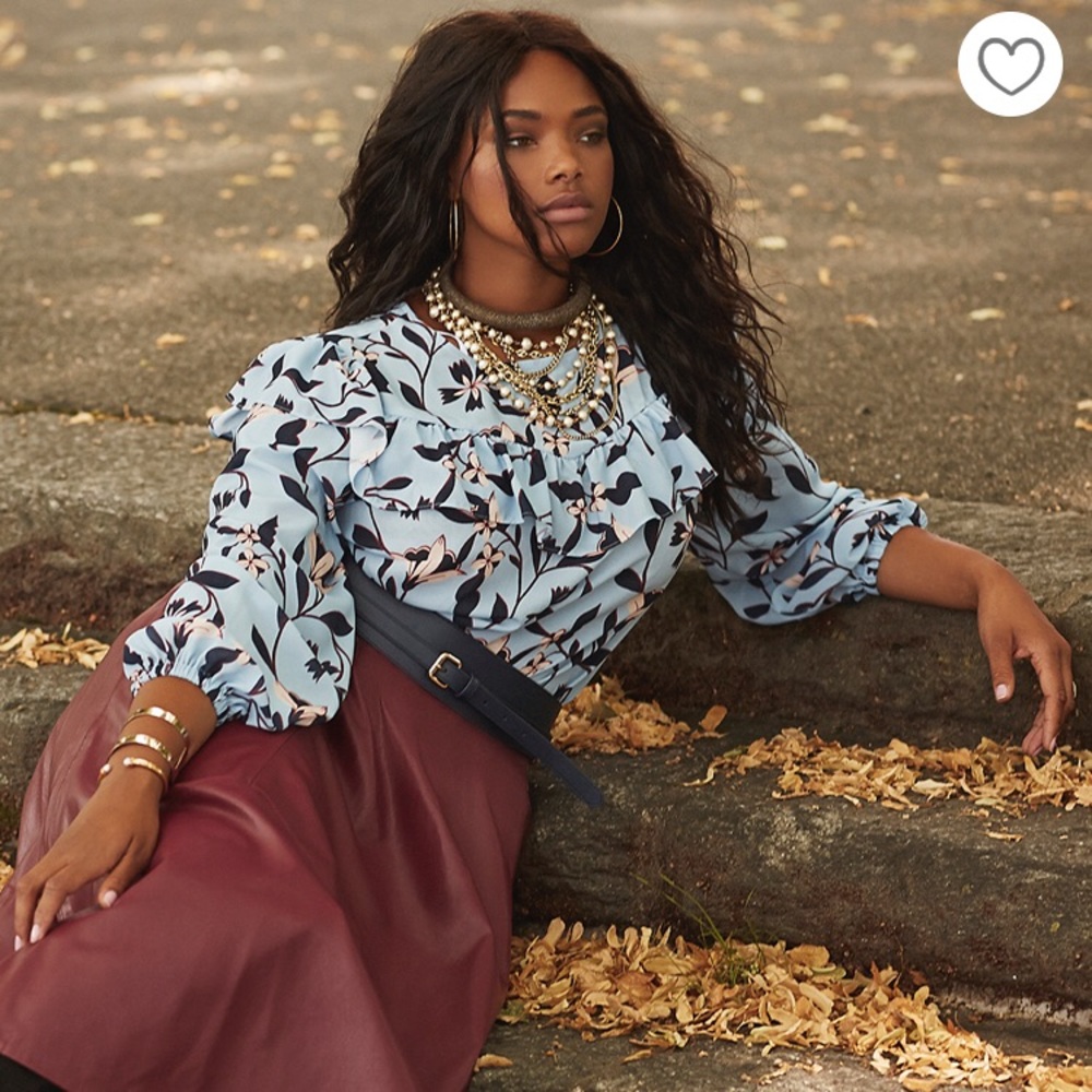 Eloquii Ruffle Blouse